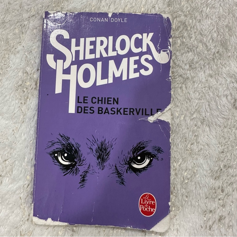 sherlock homes book in french-used